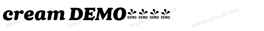 cream DEMO字体转换